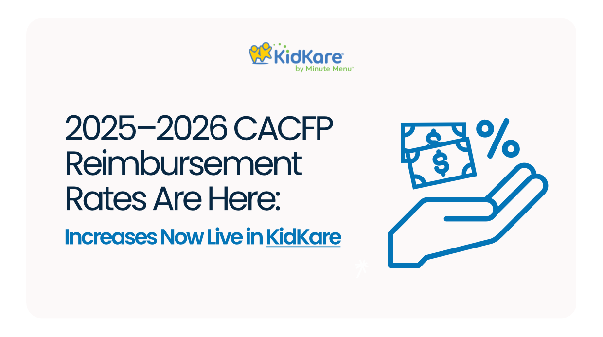 CACFP reimbursement rates